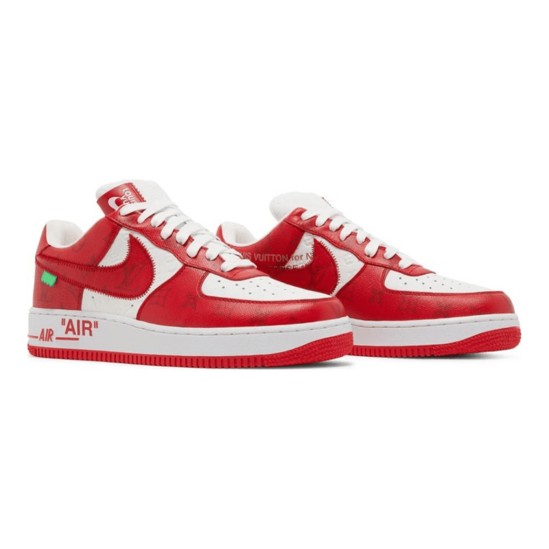 Louis Vuitton x Nike Air Force 1 Low White Comet Red