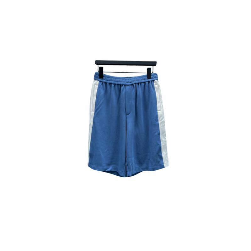 Short Dior Azul de Listras Brancas