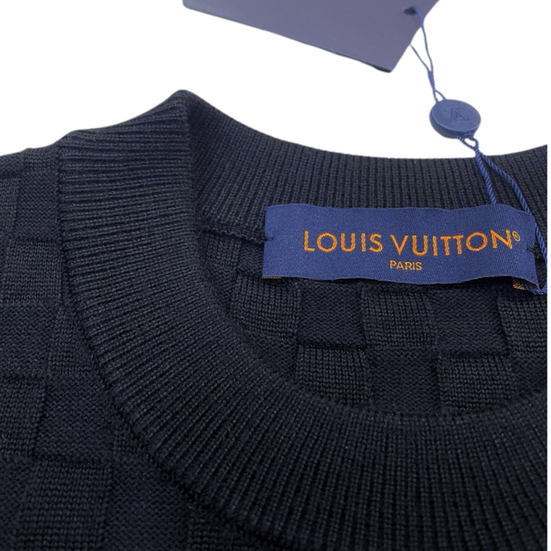 Suéter Clássico Louis Vuitton com Padronagem Damier