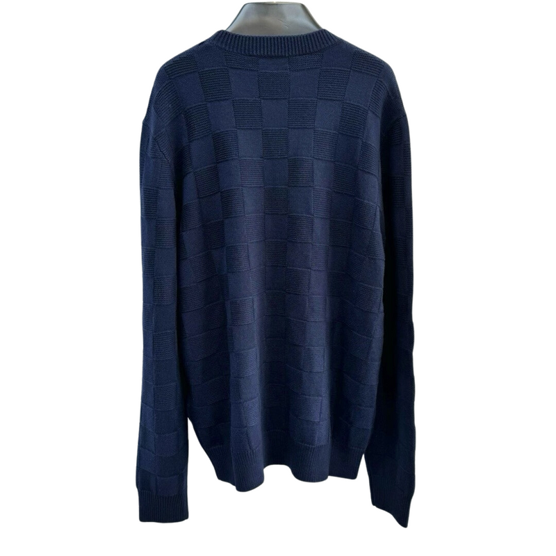 Pulôver de Lã Merino Louis Vuitton com Padronagem Damier