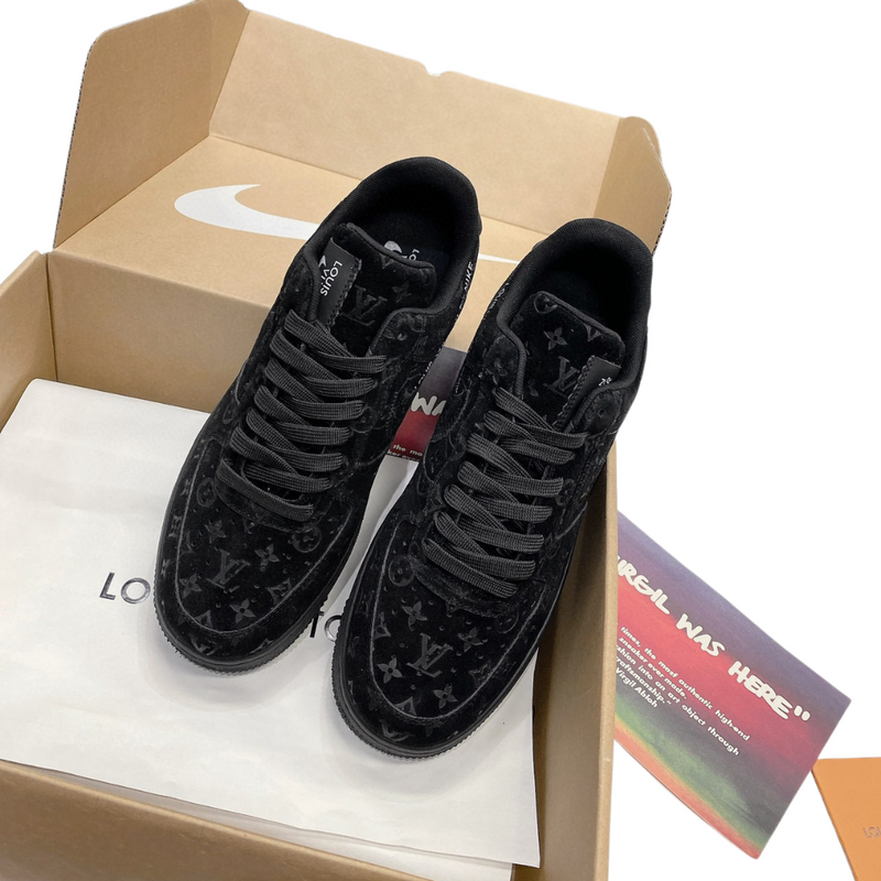 Louis Vuitton x Nike Air Force 1 Low By Virgil Abloh Black