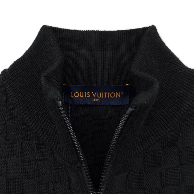 JAQUETA LOUIS VUITTON CARDIGÃ DAMIER SIGNATURE