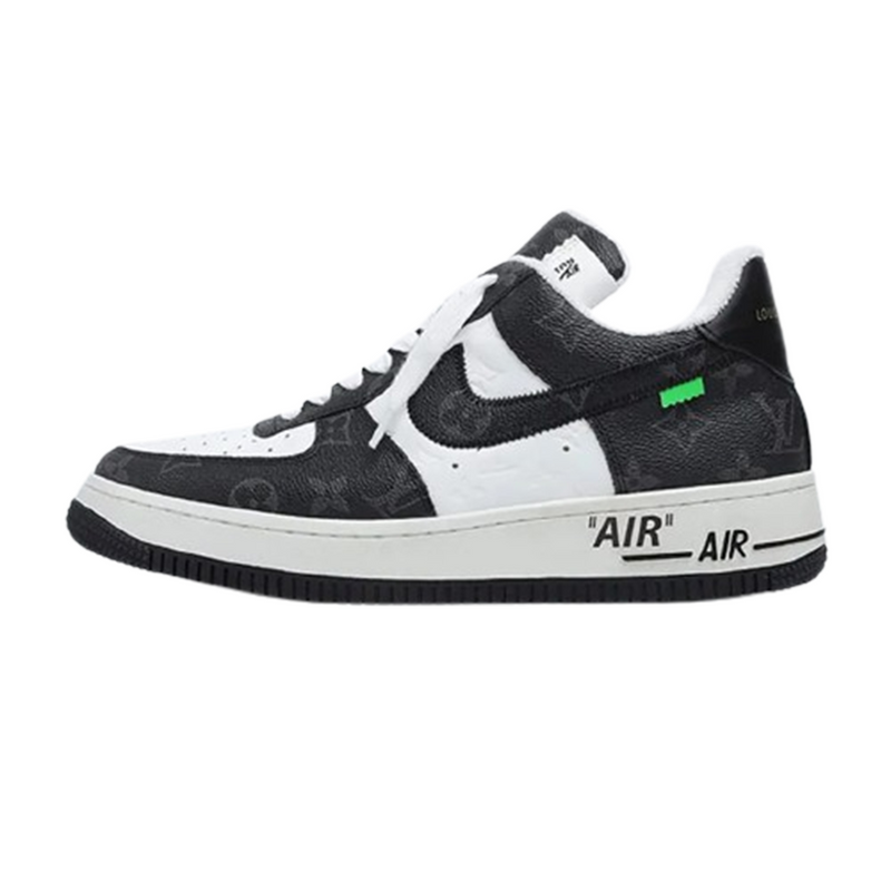 LOUIS VUITTON NIKE AIR FORCE 1 LOW VIRGIL BY VIRGIL ABLOH WHITE BLACK